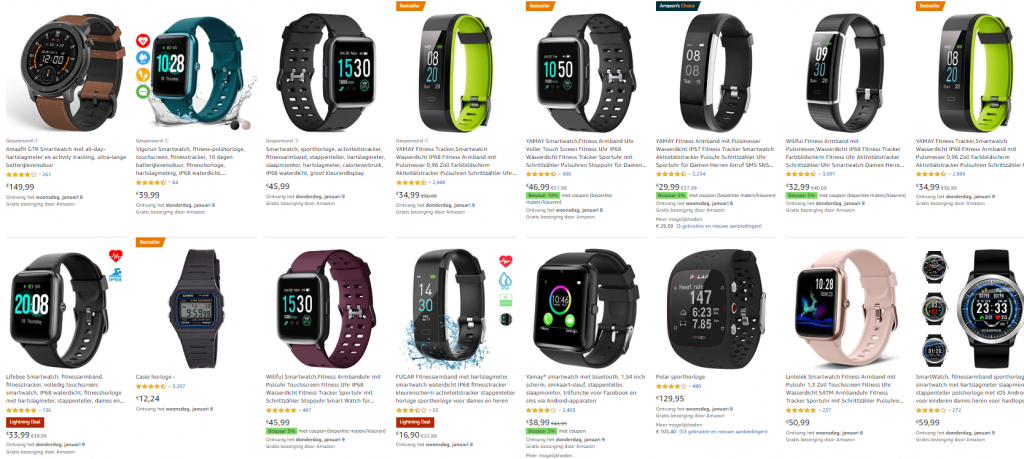 Amazon Duitsland shoppen sporthorloge smatwatch
