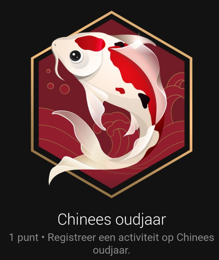 Chinees oudjaar badge Garmin Connect 2020