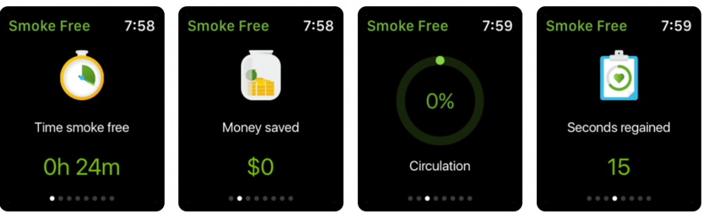 Stop smoking Apple watch