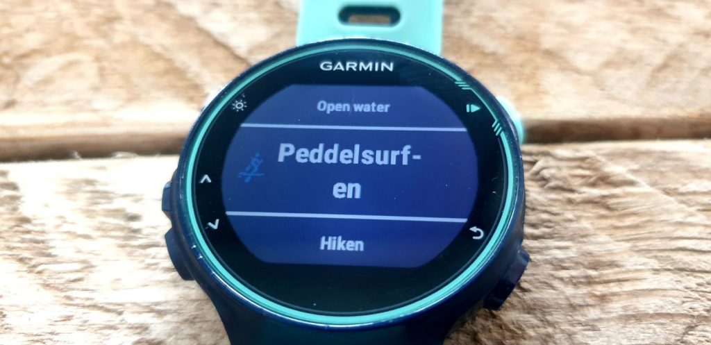 Activiteitenprofiel toevoegen Garmin peddelsurfen