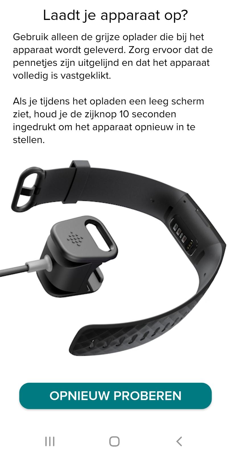 Fibit Charge 4 opladen