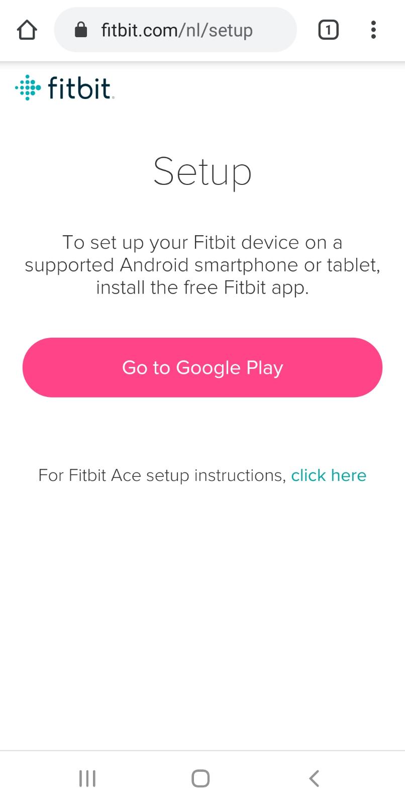 Fitbit setup