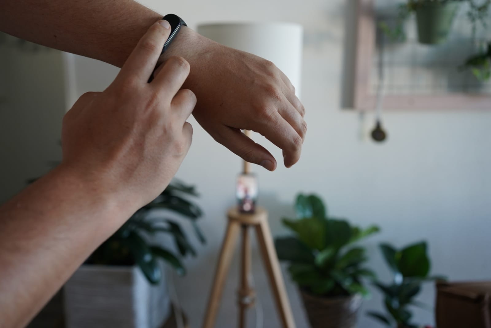 Telefooncamera bedienen op afstand Mi Band 5 Xiaomi stappenplan