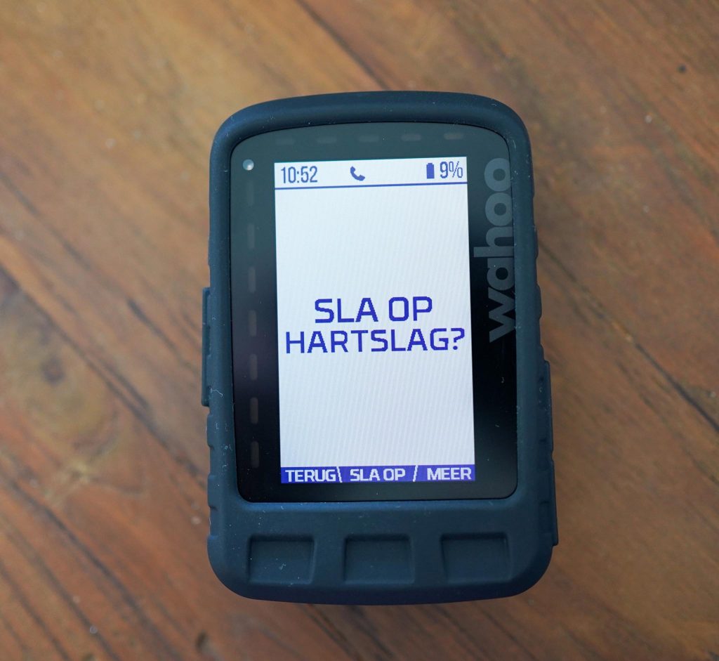 hartslag dataveld wahoo elemnt roam koppelen stappenplan