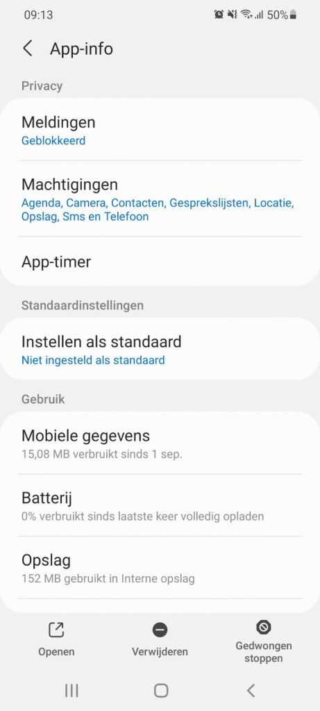 Garmin Connect machtigingen