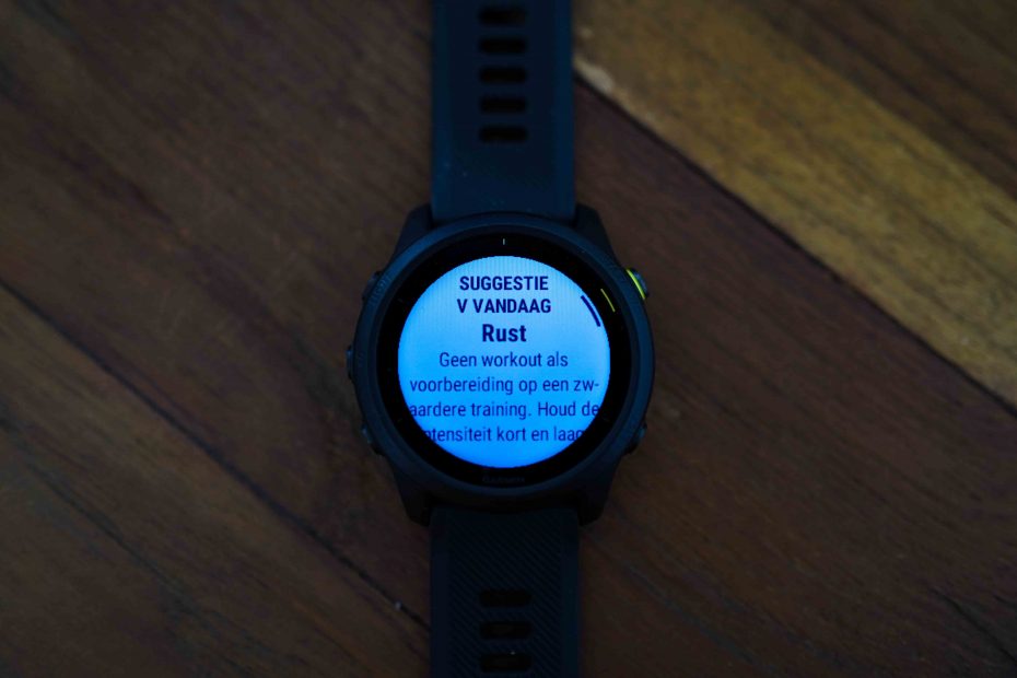 Dagelijkse training suggestie workout garmin forerunner 745