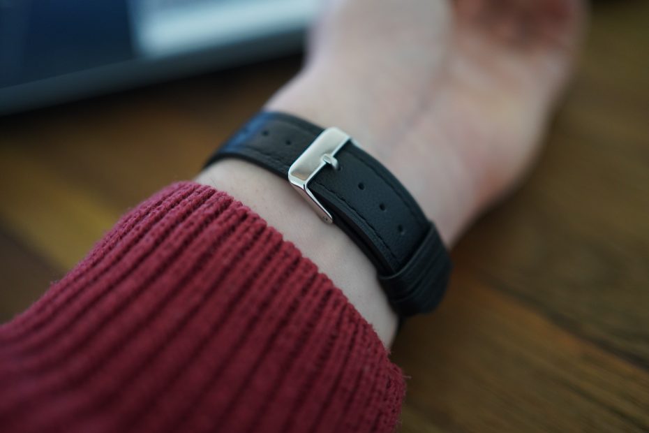 Leren horlogebandje Fitbit Sense